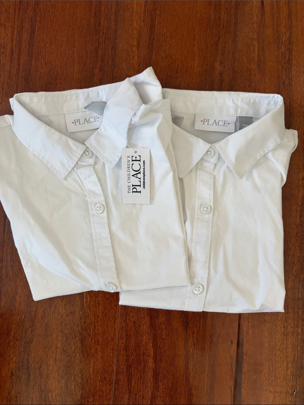 The Children's Place White Button-Down School Shirt Pair